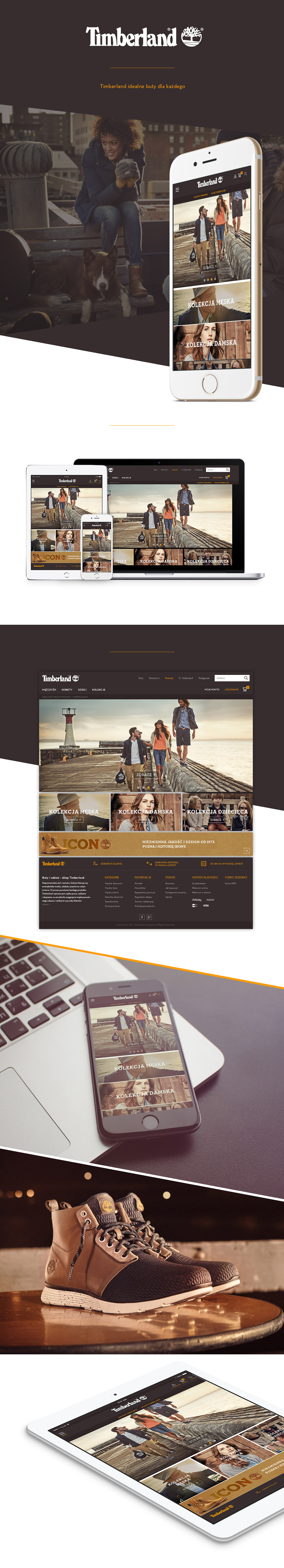 Web timberland Website ux UI designer Outdoor www Layout frontpage landingpage