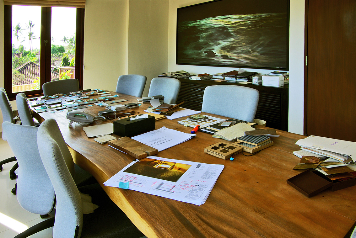Interior design office commercial Villa Office bali Landscape meeting room studio