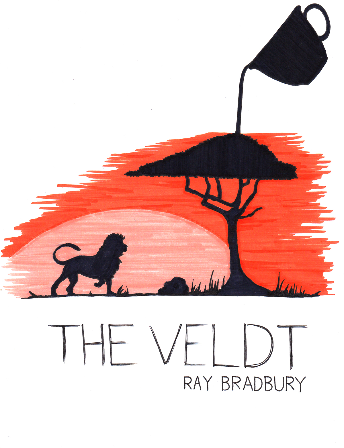 the veldt desert lion vulture tea tragedy short story Ray Bradbury literature World Literature school Project