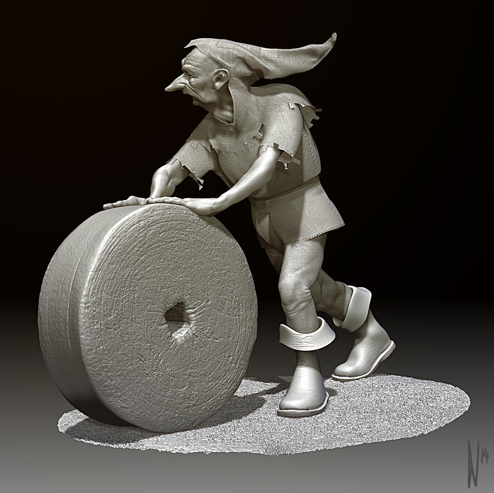 Zbrush Character move vfx design concept art sculpture medieval executioner game rendering 3D
