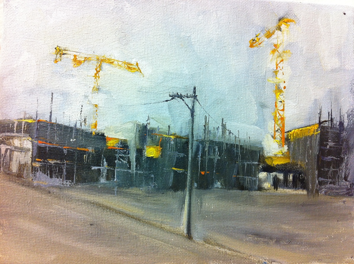 Oil Painting cityscape
