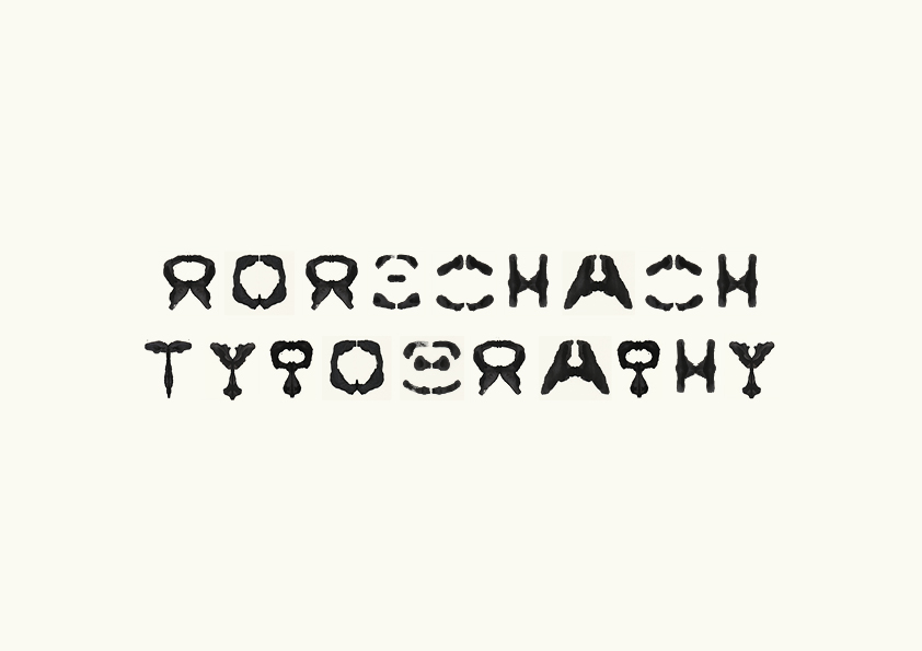 rorschach bachelor typo font