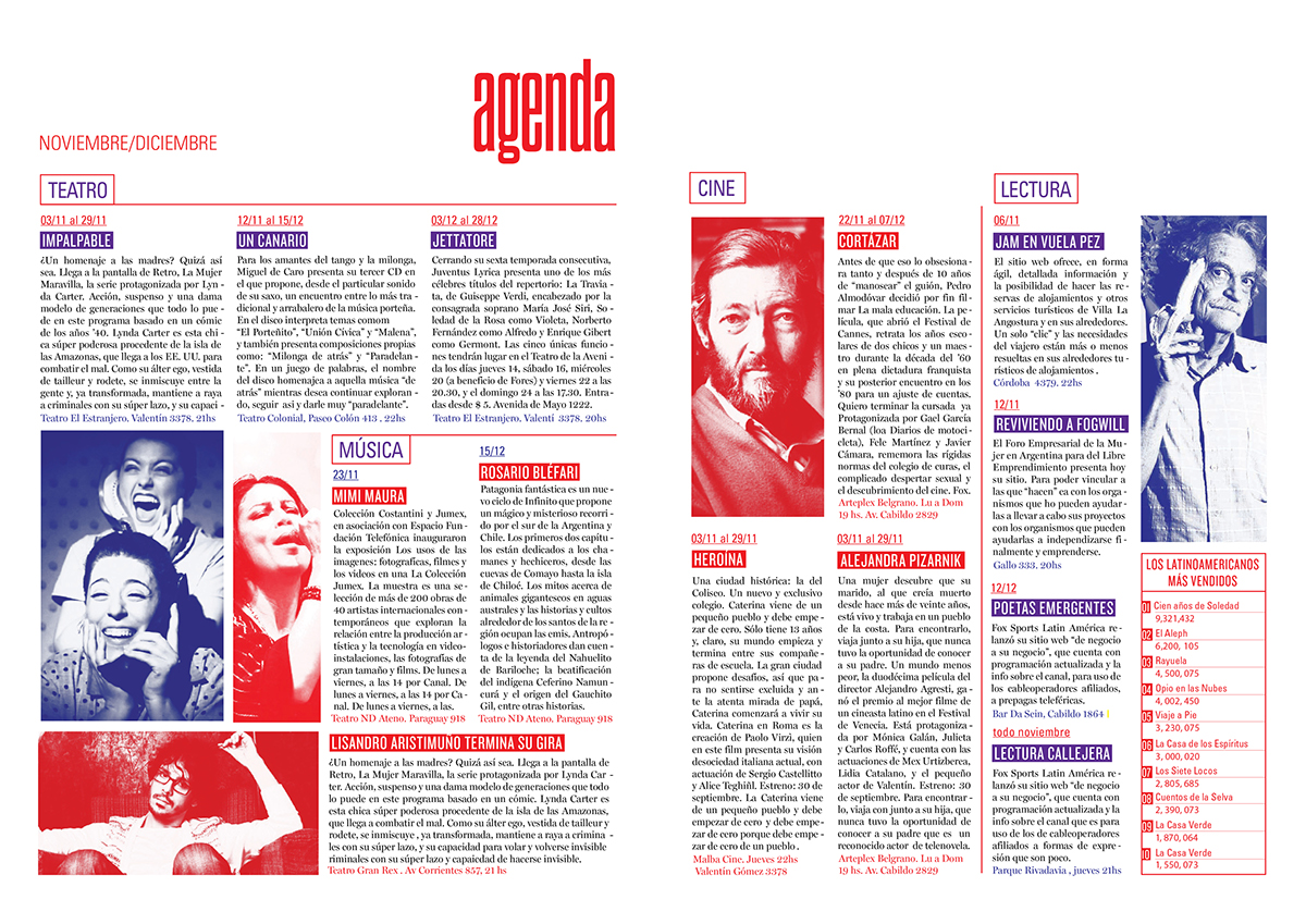 magazine revista cosgaya tipografia Chico Buarque literatura latinoamerica