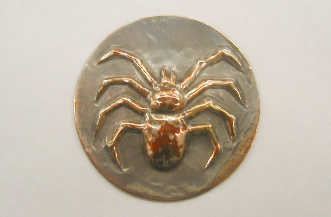 mokume Gane mokume-gane nickel silver sterling brass copper shibuichi Shakudo diffusion Kiln study Chasing repousse spider