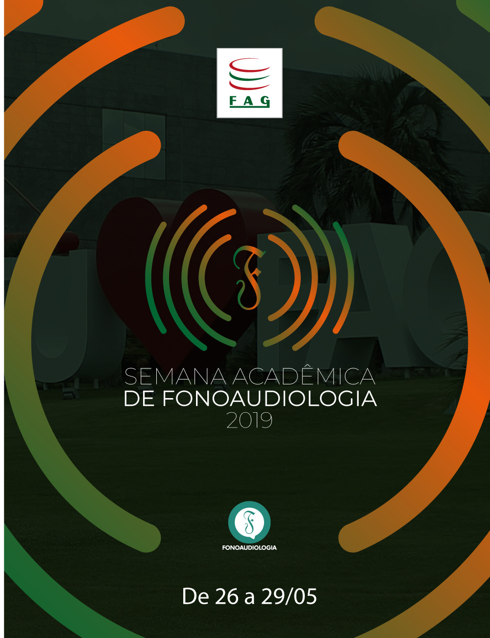 banner post informar divulgar informativo Semana académica Semana académica fonoaudiologia Fono Fag