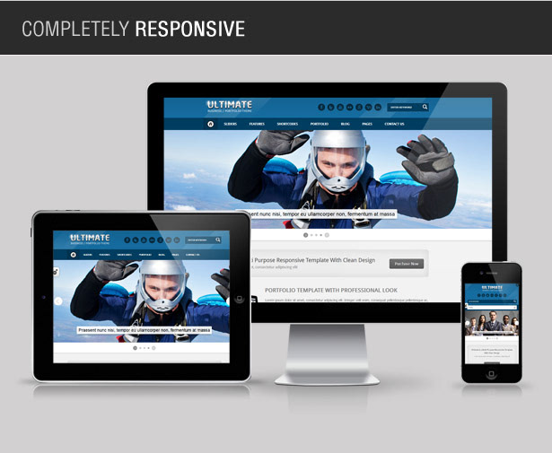 wordpress theme  responsive business clean corporate design customizable full screen jquery modern portfolio web designs