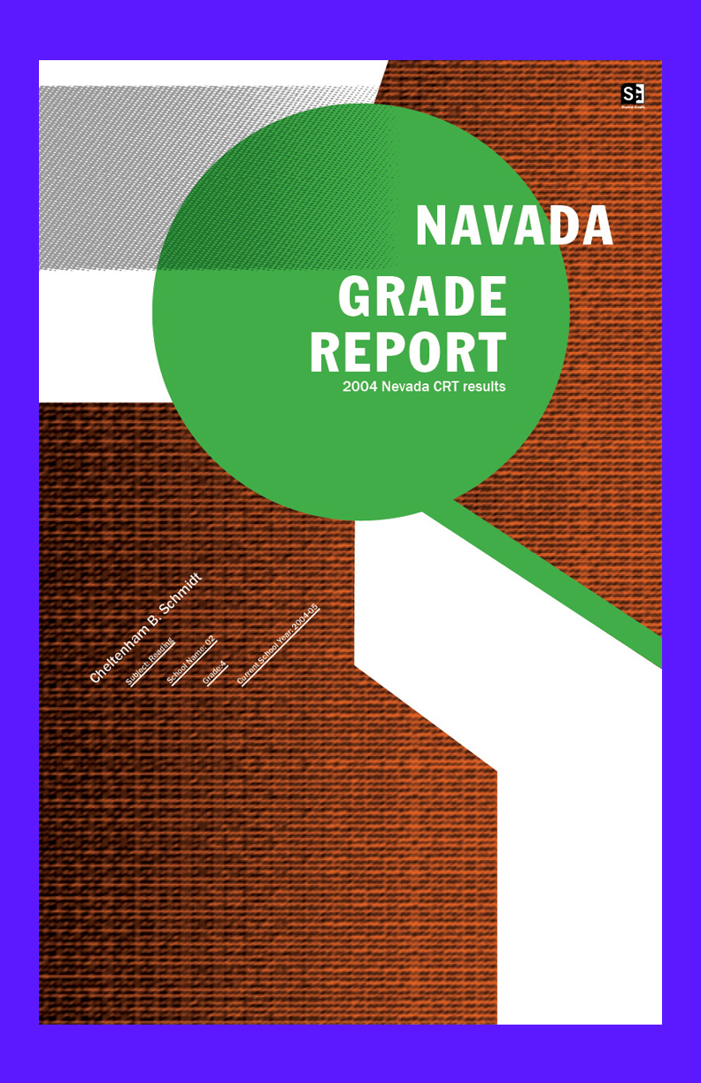 poster school report nevada color shape