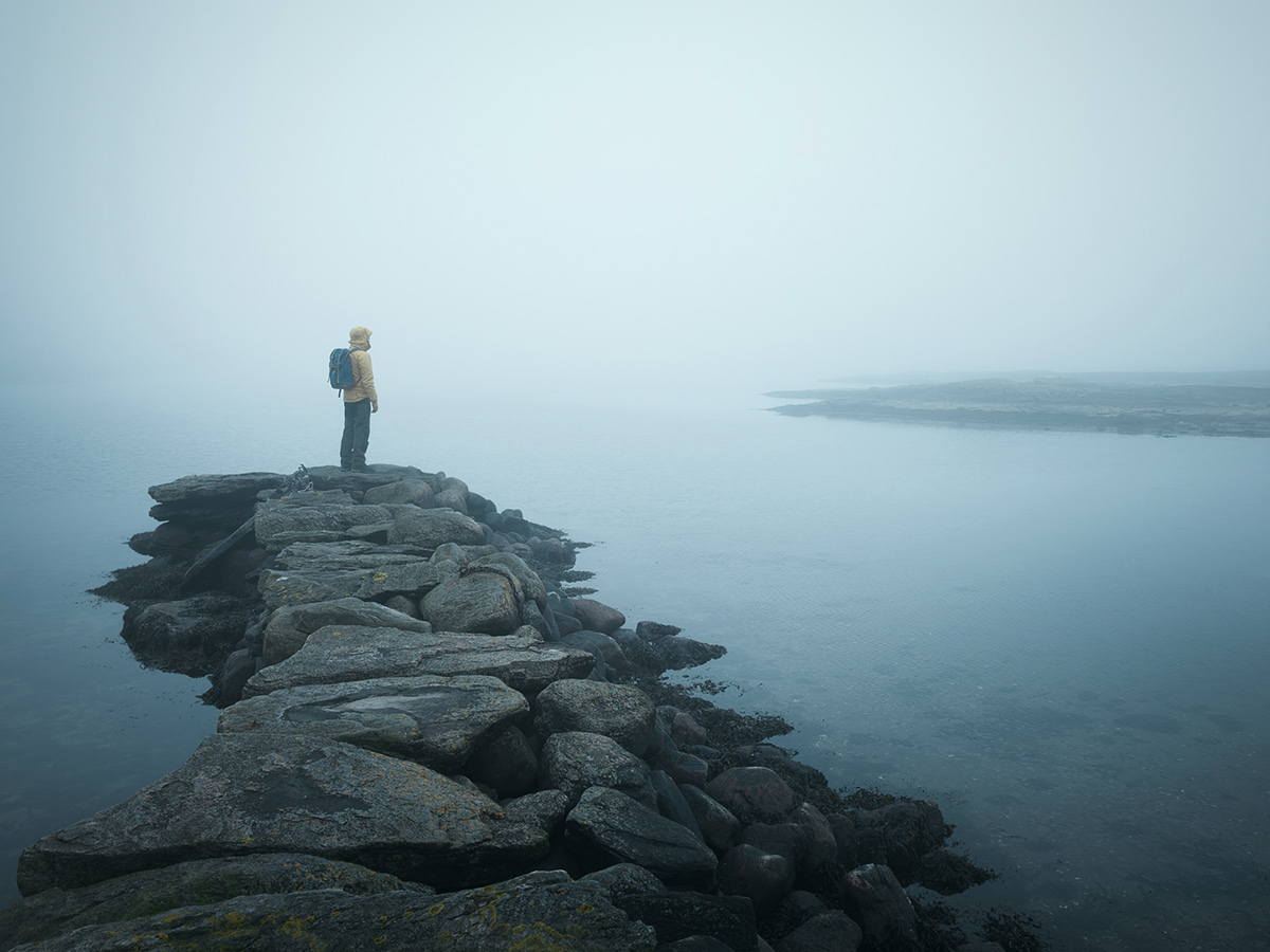 Outdoor seakayaking kayak kayaking fog mist Sweden bohuslän Landscape landscapephotography outdoorlife lifestyle