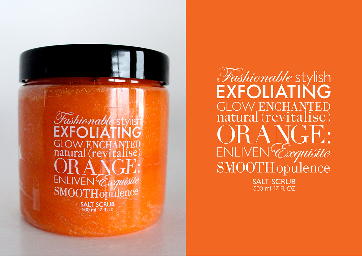 bright design typographic fonts product foamers scrubs vibrant innovation exfoliate cleanse soft