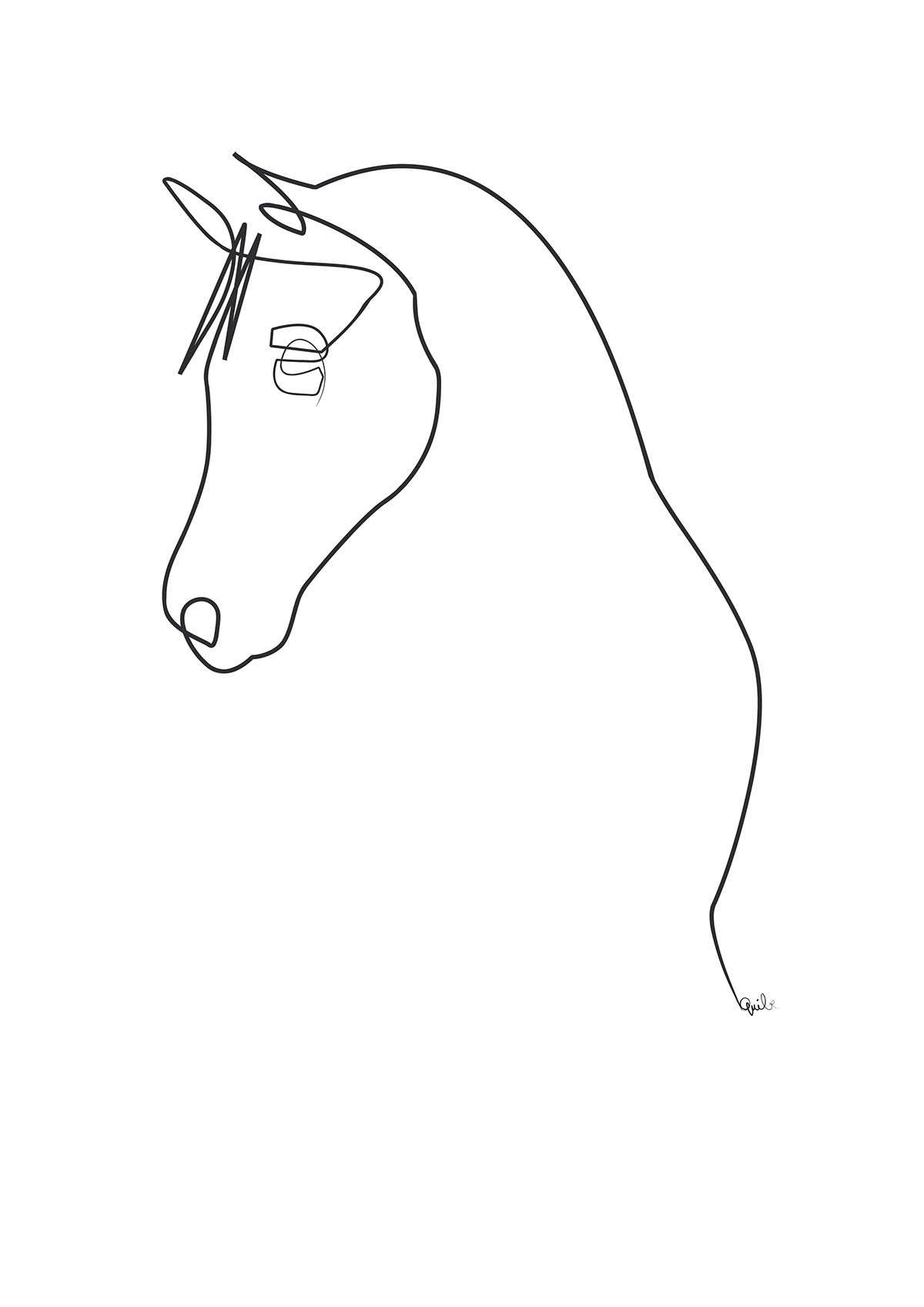 animal lines horses