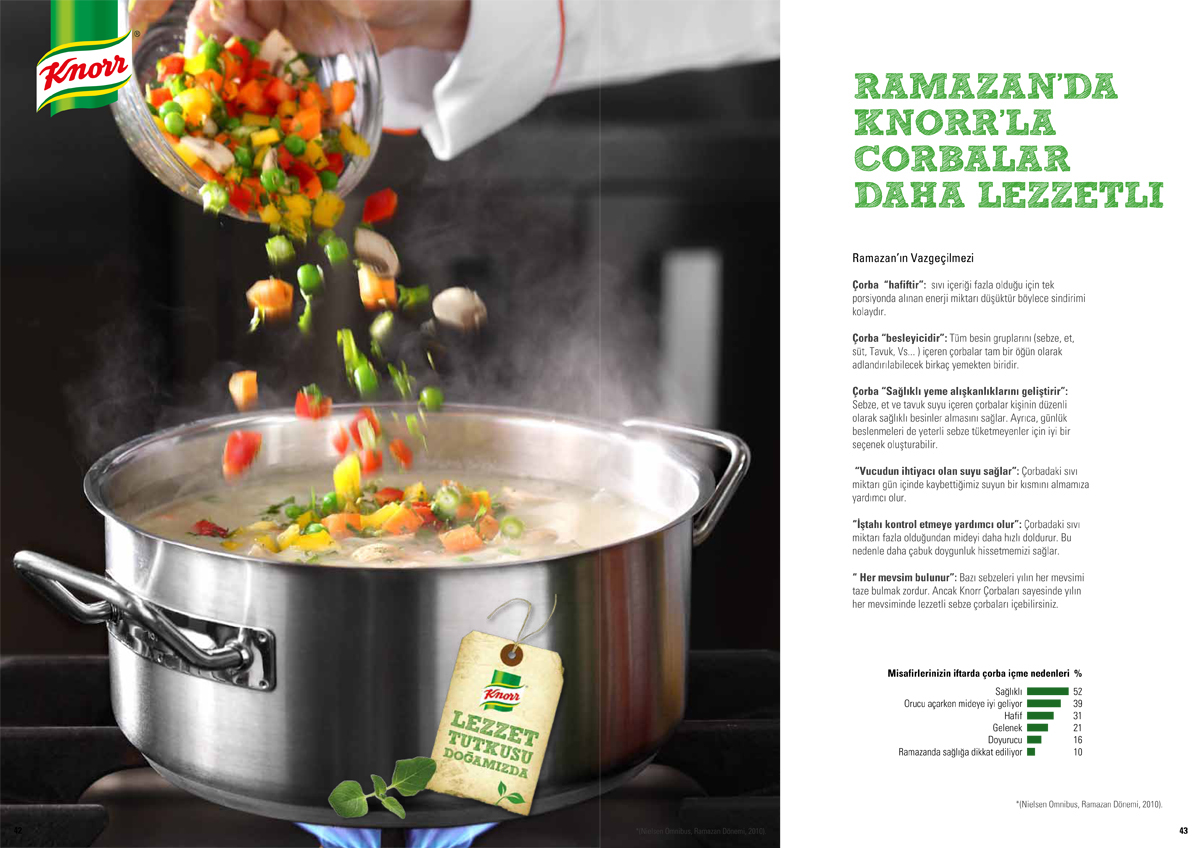 Adobe Portfolio book ramazan Food  Unilever UFS aliozatalay pages Soup main course
