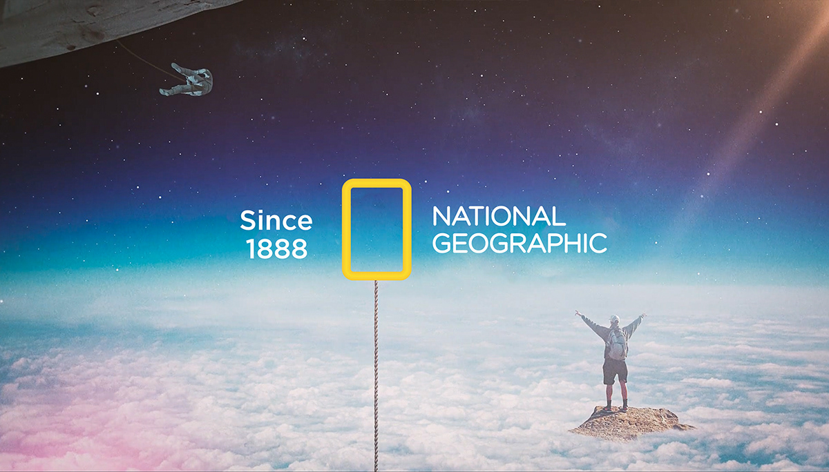 brand jungle logo manipulation national geographic photos Rebrand redesign Space  Photography 