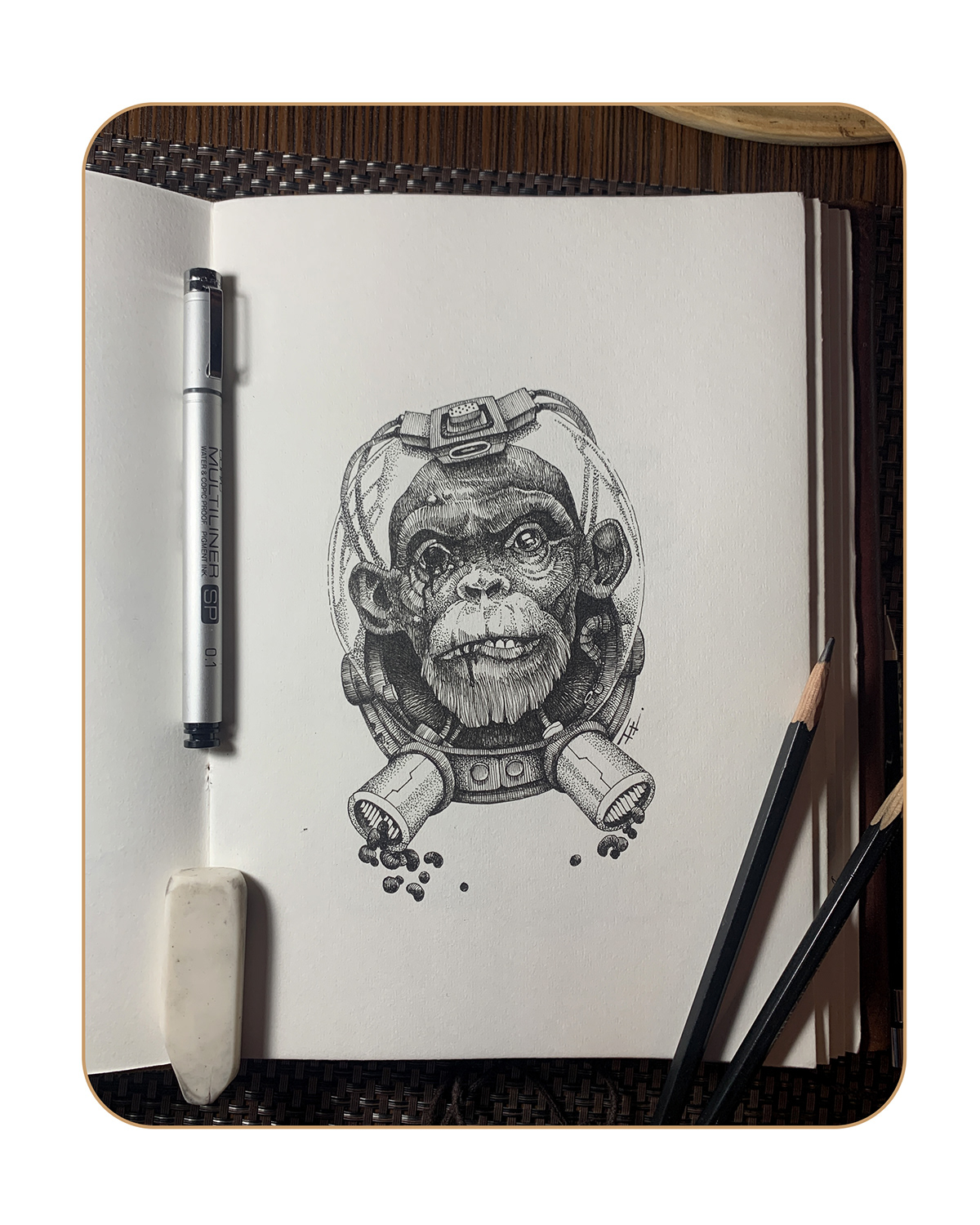 artwork artist sketch ink drawing pencil creatures cute sketcbook