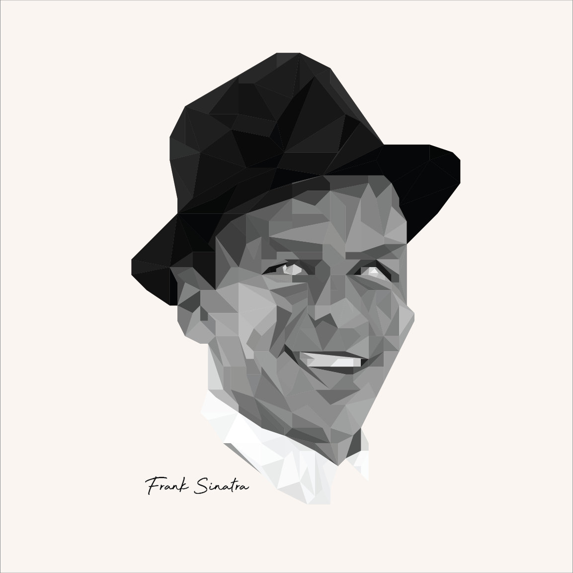 Dean Martin digital illustration Frank Sinatra Joey Bishop Peter Lawford portraits rat pack Sammy Davis Jr