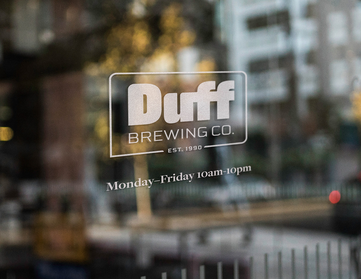 simpsons visual identity branding  mockups rebranding duff beer beer brands beer