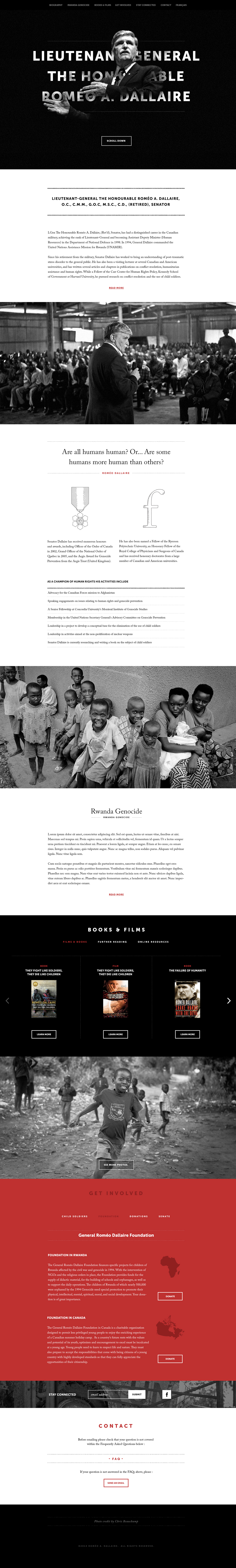 romeo dallaire Rwanda africa Humanitarian