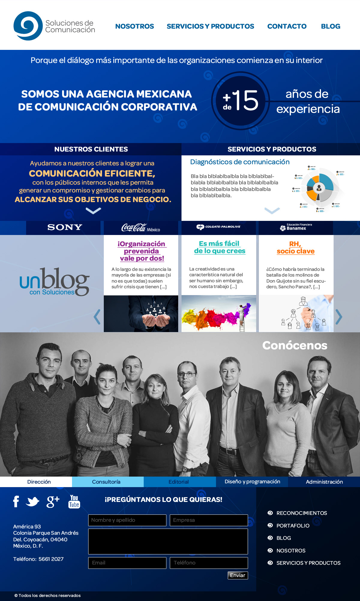 Website design corporativo company empresa agencia comunicación