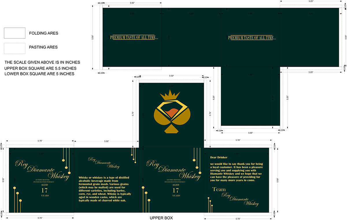 design Graphic Designer brand identity marketing   Whisky whiskey packaging Royal green luxury elegant