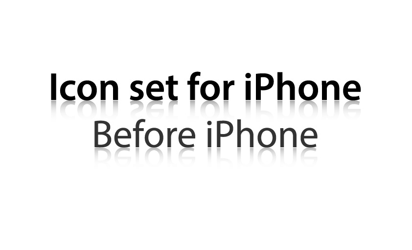 iphone IconsSet beforeiphone