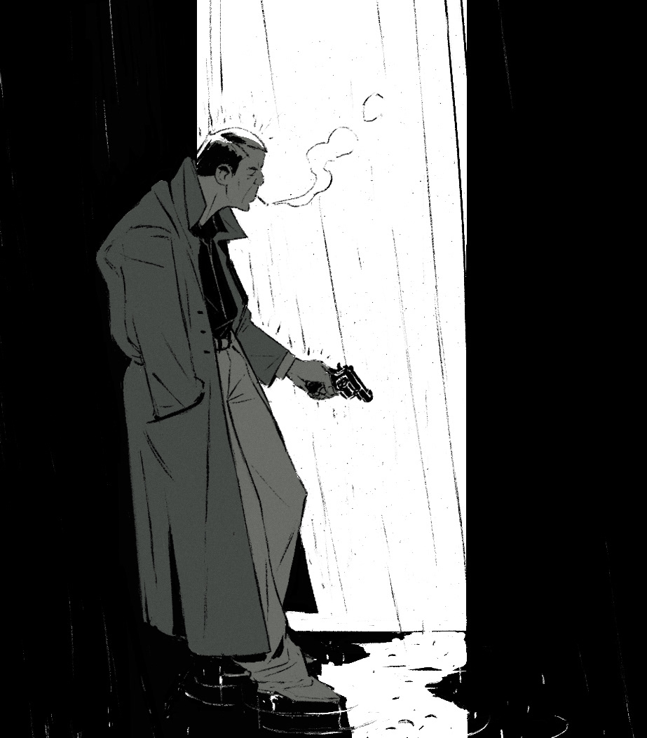 artwork Character design  cover crime Decadence design Digital Art  ILLUSTRATION  noir thriller