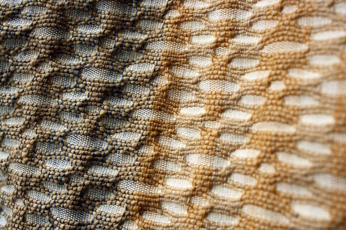 handwoven Woven Textiles design Dobby loom monsoon texture wool organic