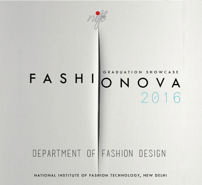 Promotional poster cover Layout brochure NIFT fashion design