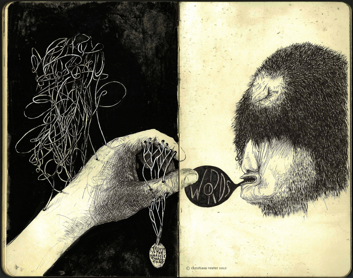 Tree   willow  ink  sketch  etching  etch  moleskine  journal b&w black & white sketchbook Visual Diary