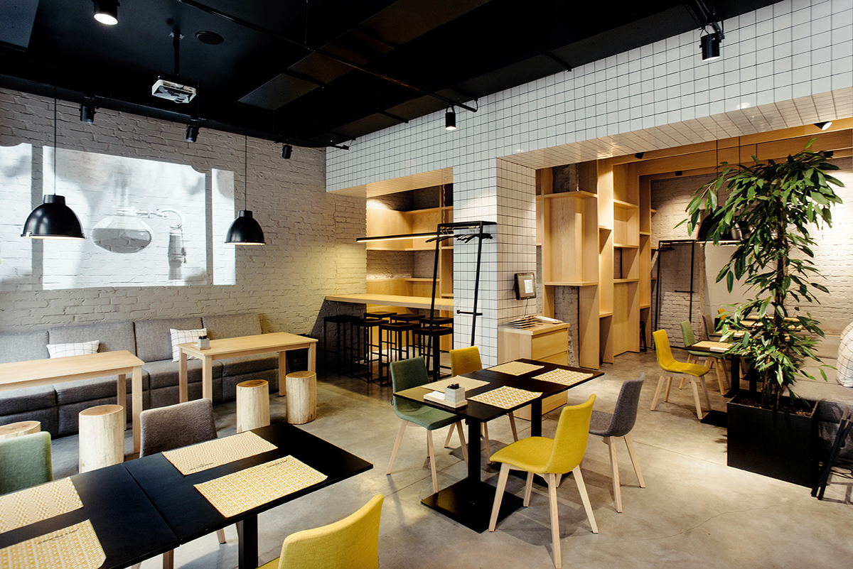кофейня бар дизайн интерьера логотип фирменный стиль архитектура canapeagency