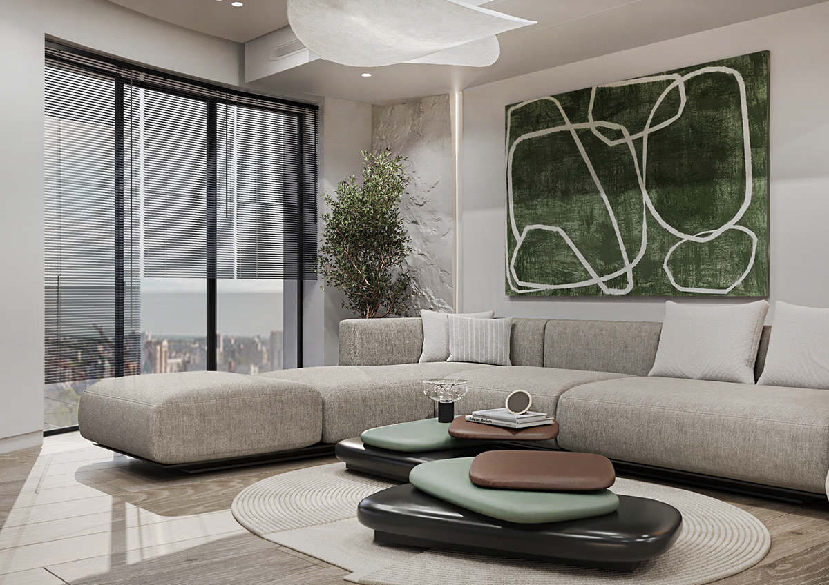 interior design of a living room