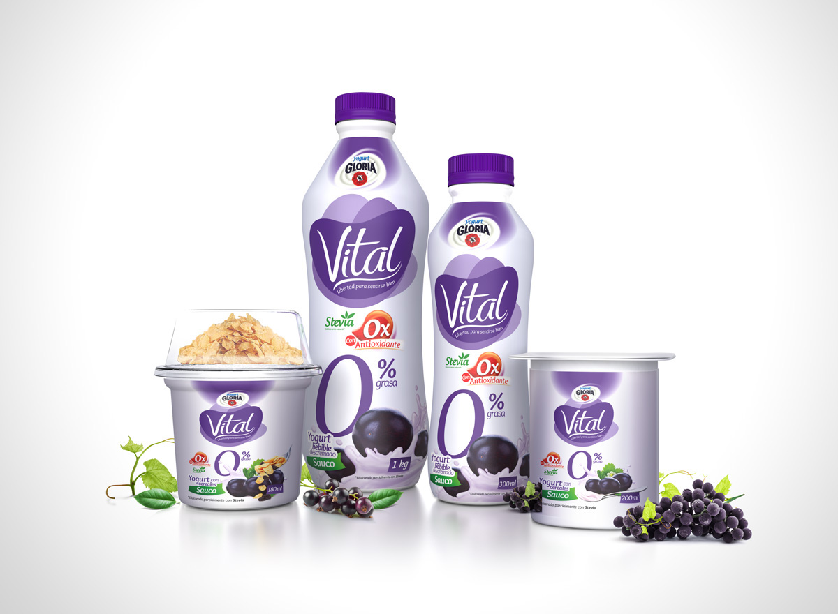 marca brand Pack yogurt Vital colombia