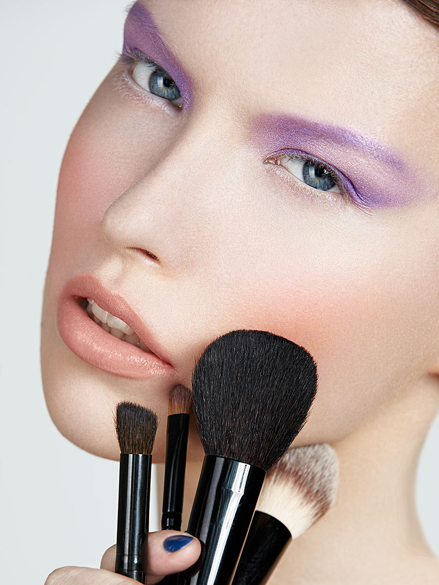 portrait model girl eyes brush MUA face skin beauty Beautiful Style Make Up