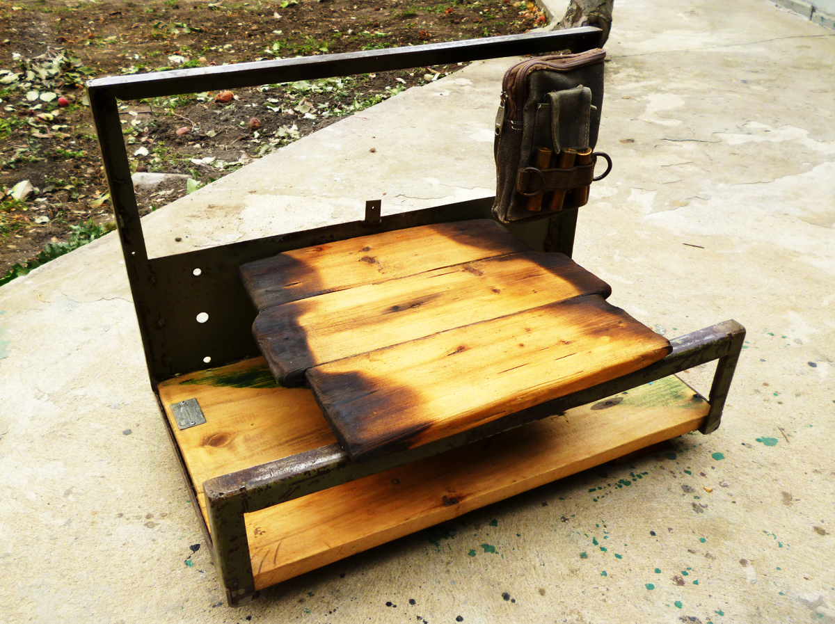 LOFT wood furniture oldschool steel burn