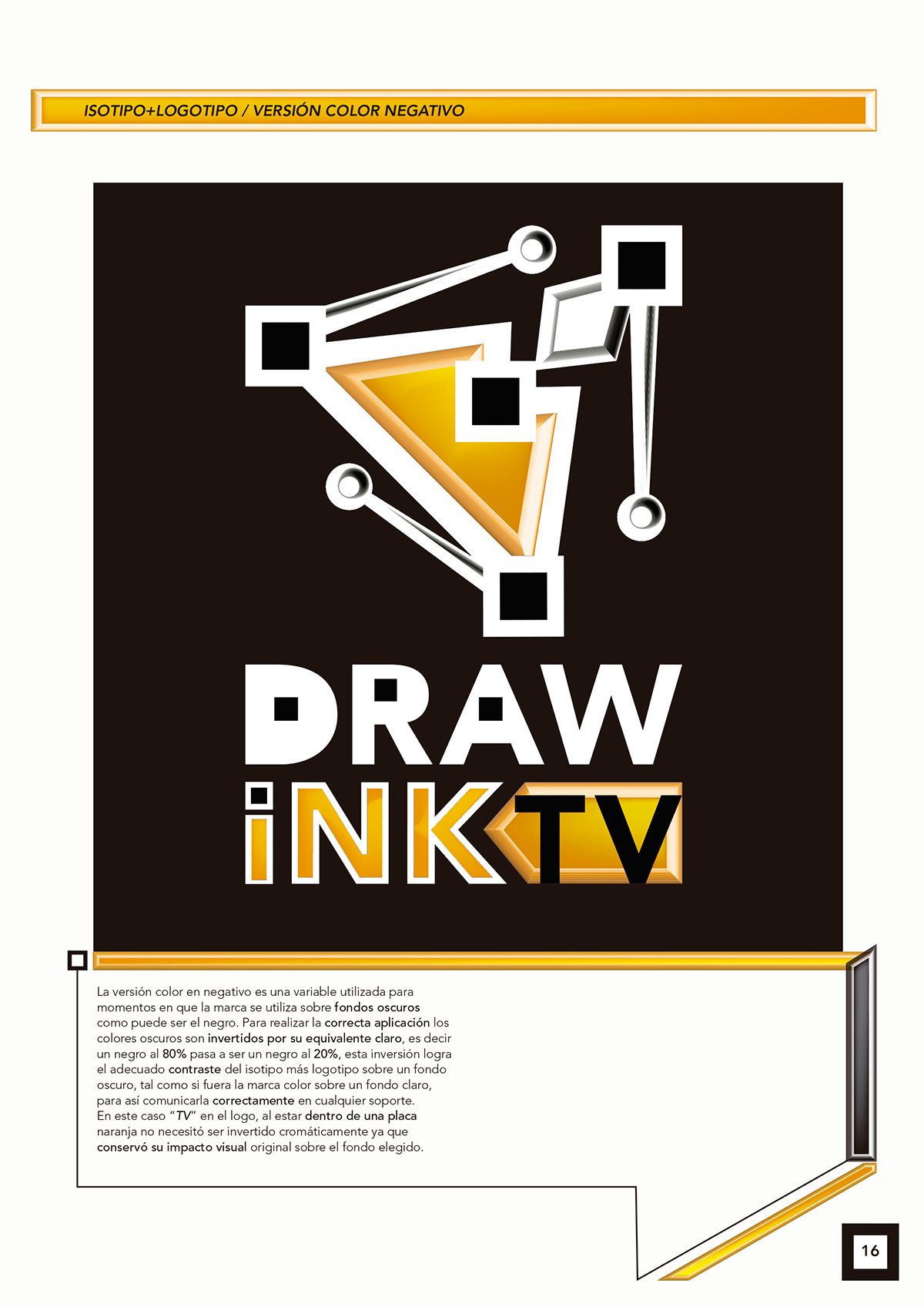 digital draw Channel tv brand vector identity corporate