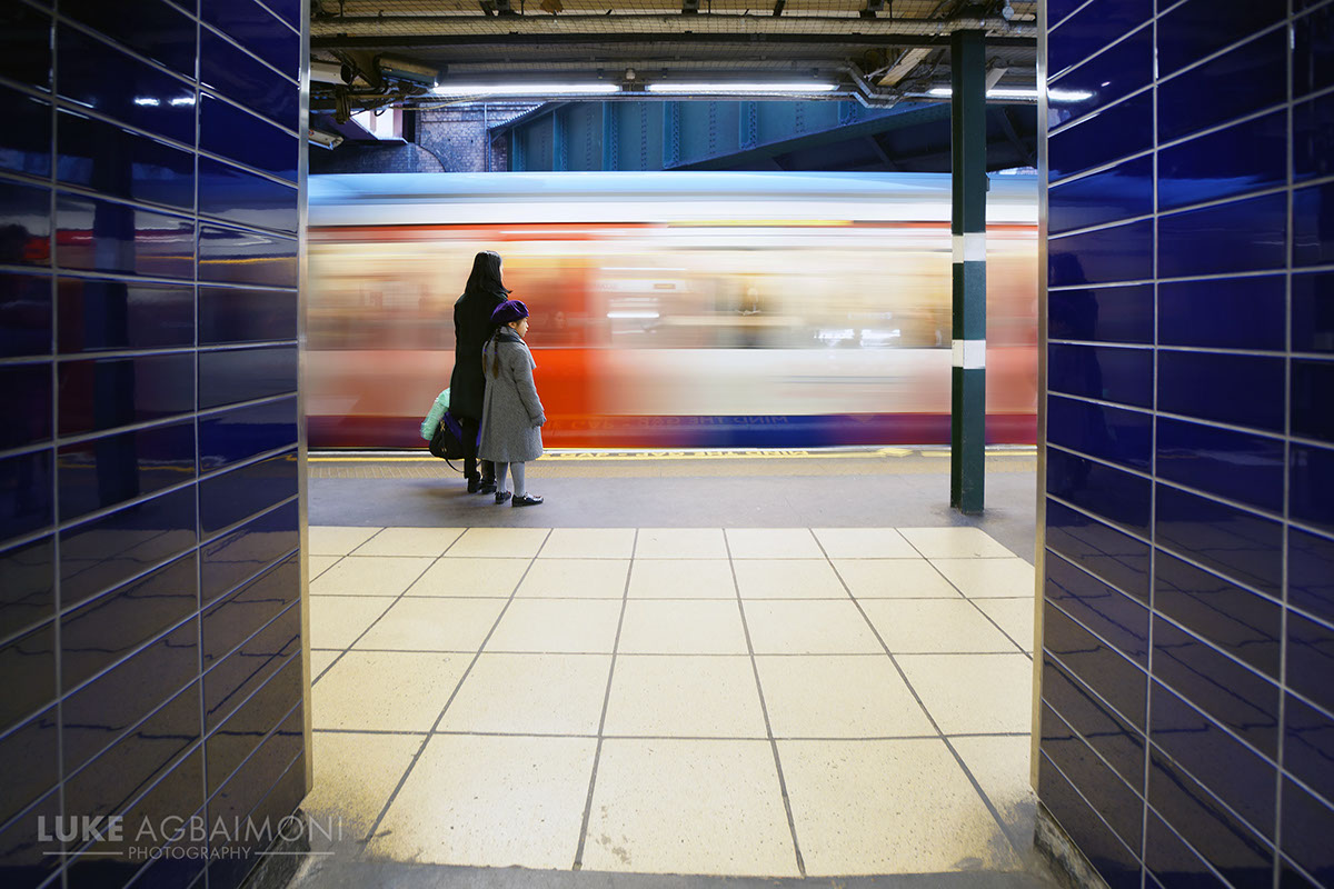 London Photography  street photography trains london underground Transport for London underground tube light trails long exposure
