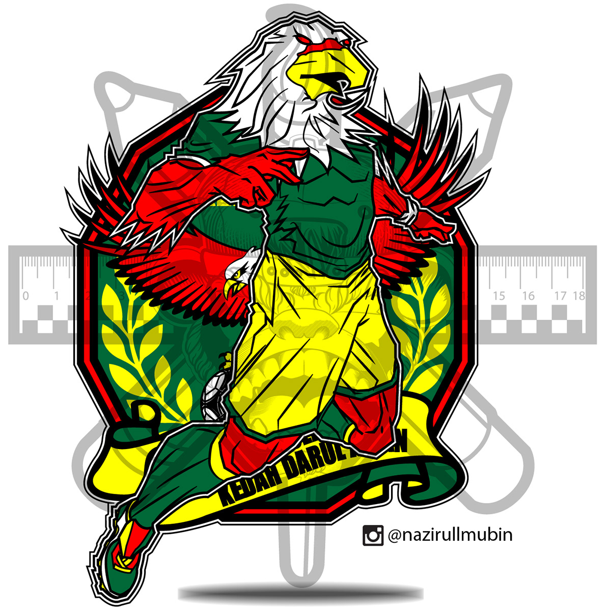 Mascot football soccer malaysian tshirtdesign tshirt artmonkey stylecincai apparell