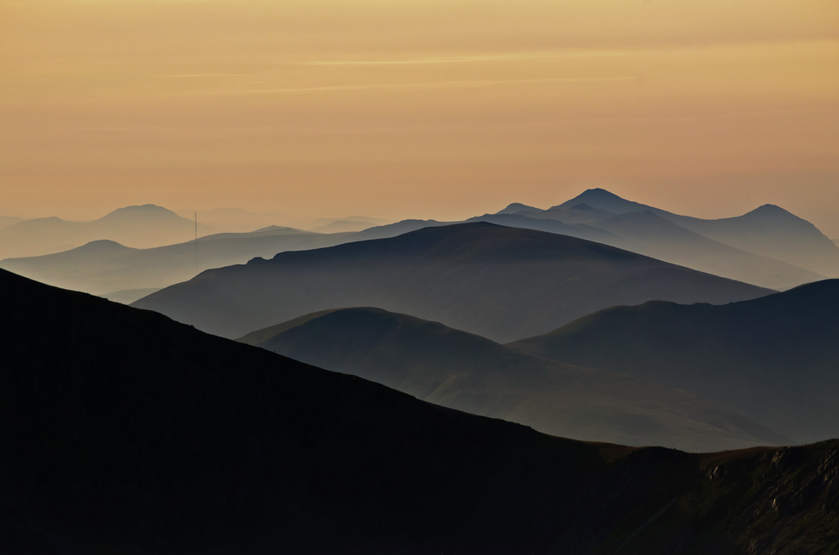 mountains Snowdonia wales UK panorama