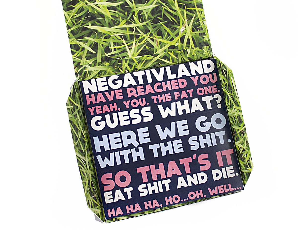 negativland Shit package package design  Direct mail poster Poster Design grass Snuggles dog band music band anniversary u2 poop