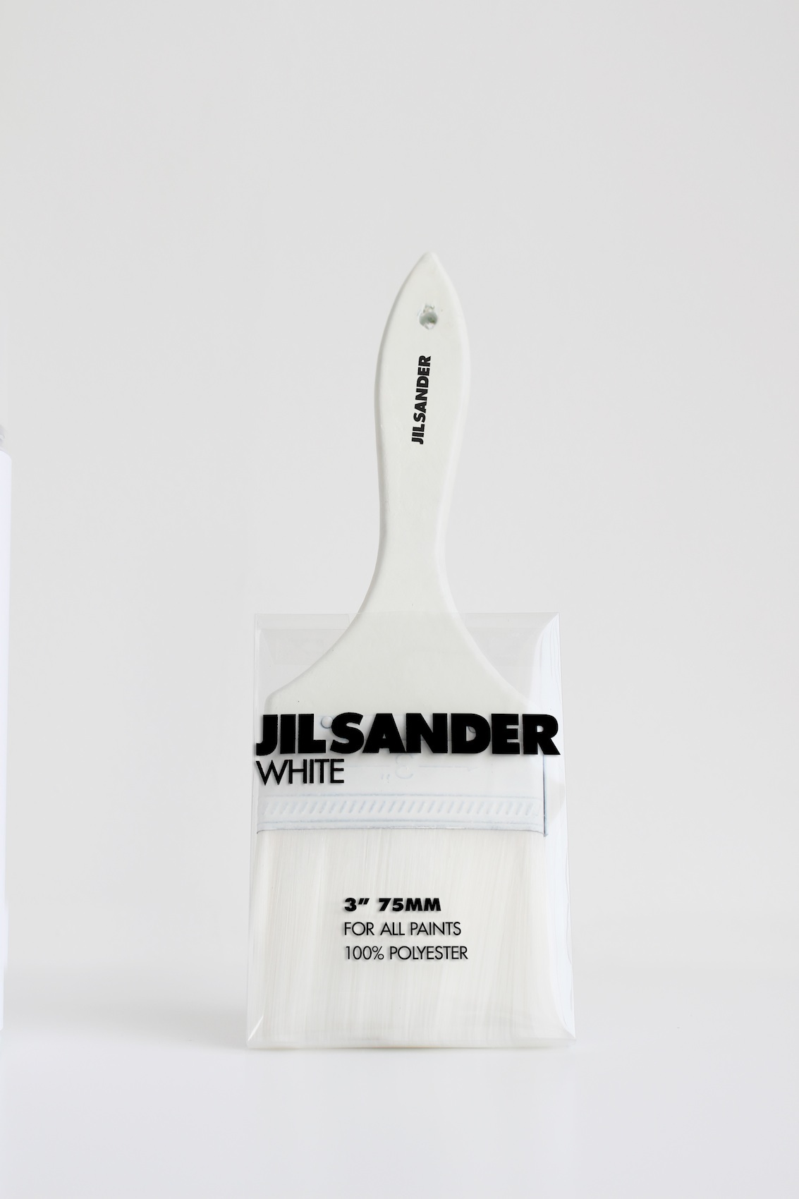 jilsander paint paintbucket homepaint jil sander brush spray Spraycan can blackandwhite clear transparent bucket White