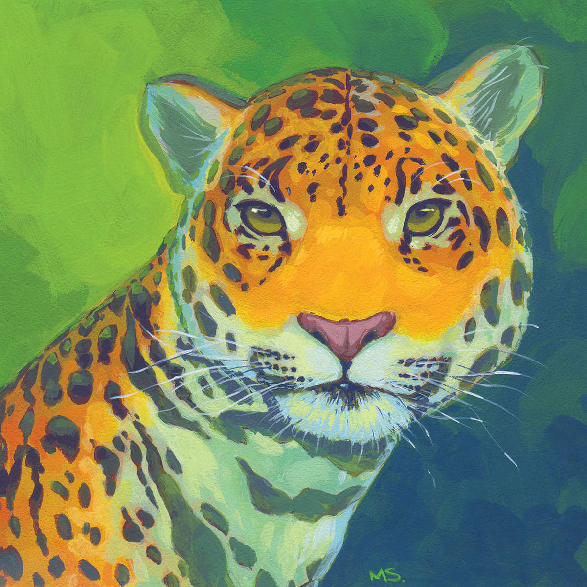 Animals. Lion.  painting. tiger.
