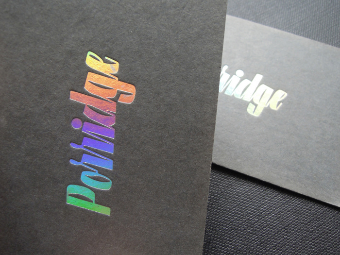 Business Cards porridge cards bcards spectrum foil Stationery logo porridge
