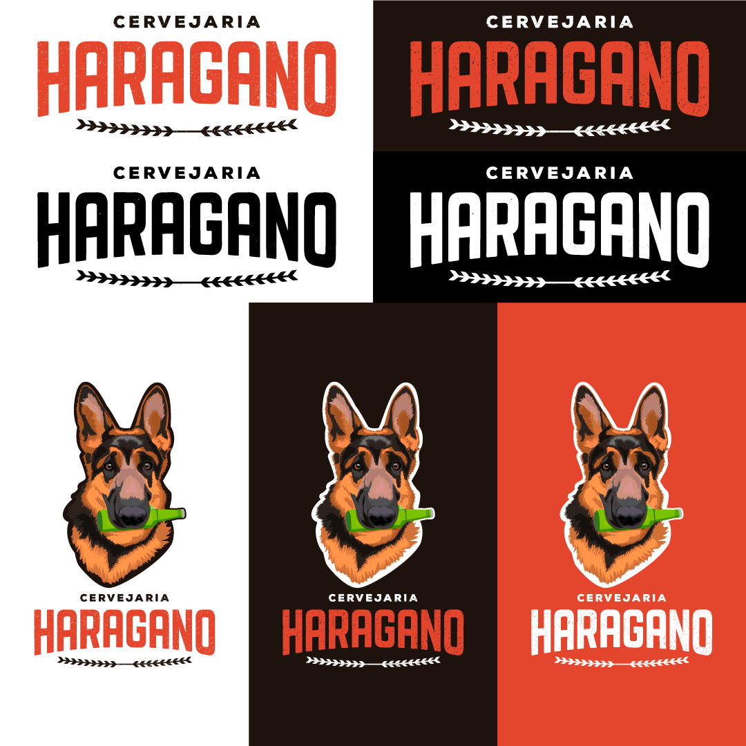 marca logo cervejaria Ilustração identidade visual design cachorro Cerveja