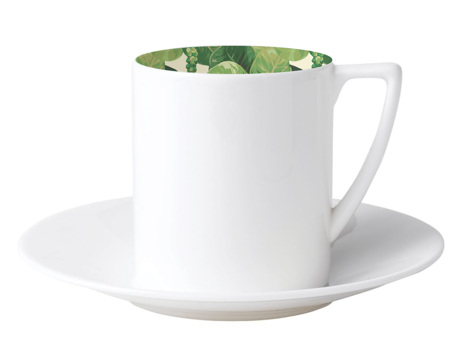 seagrape botanical pattern Plant leaf restaurant miami dining wallpaper Coasters cups menu menu design Website postcard