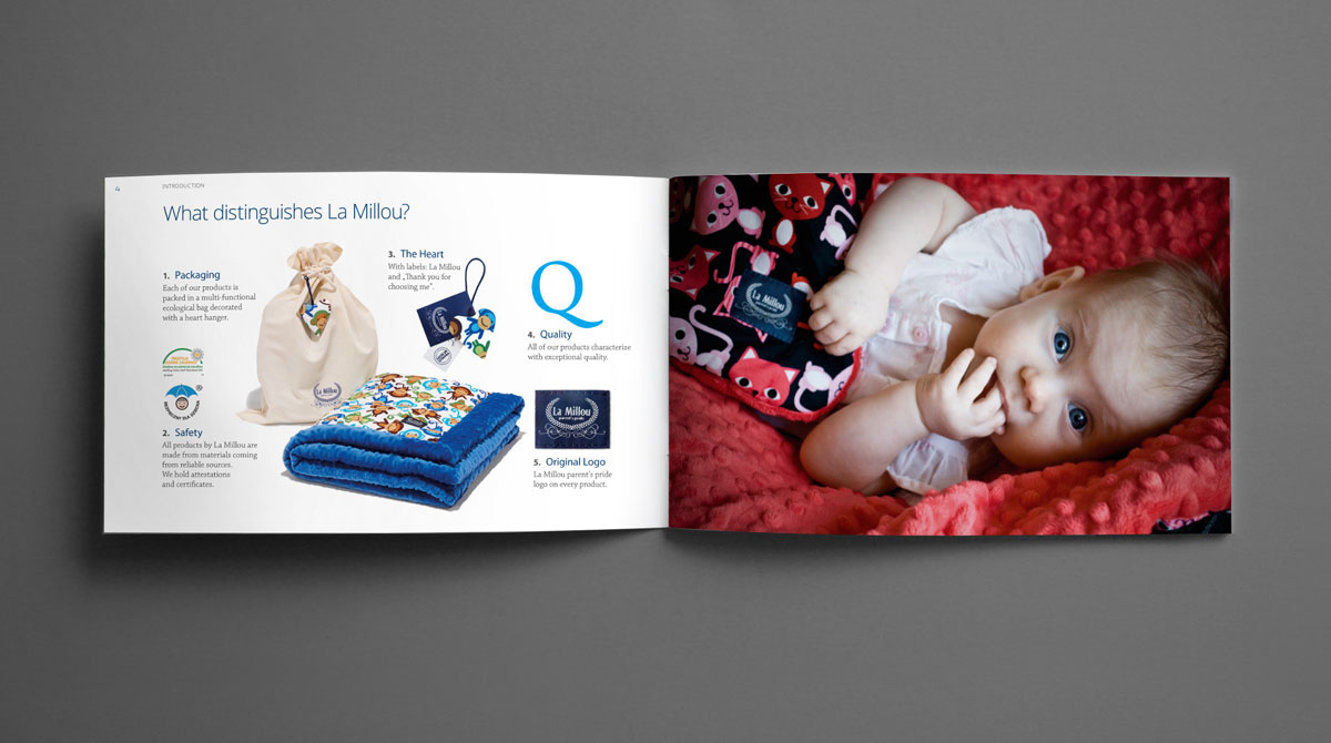 La Millou katalog  catalog baby  child infant children blanket