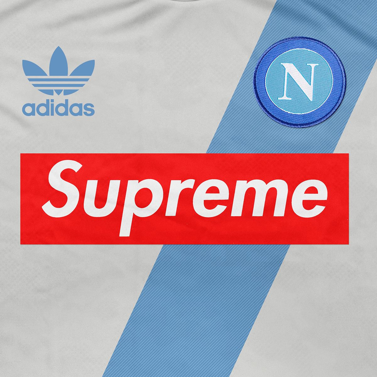 NAPOLI Street Soccer soccer football shirt concept kit supreme adidas