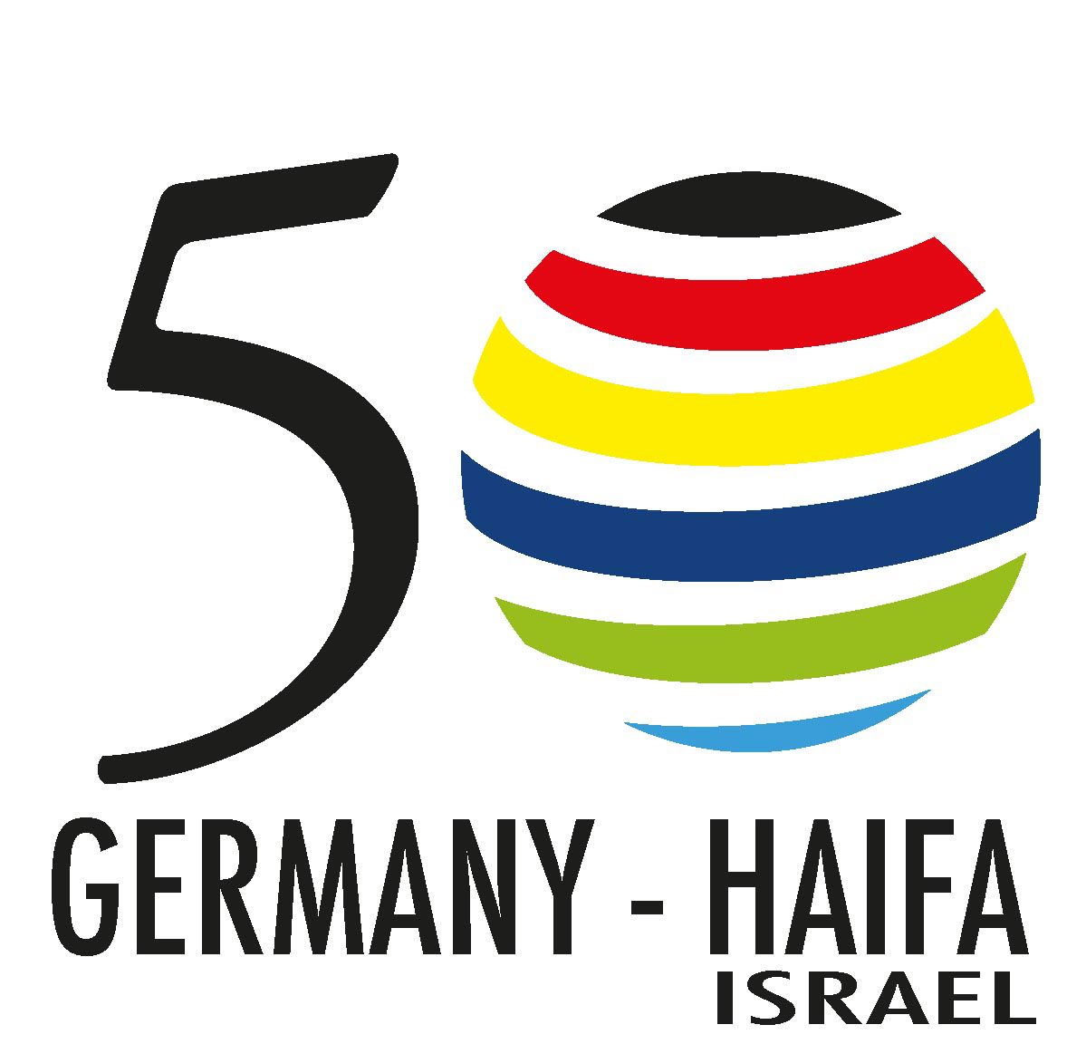 haifa city israel germany logo sketches fifty years relationship