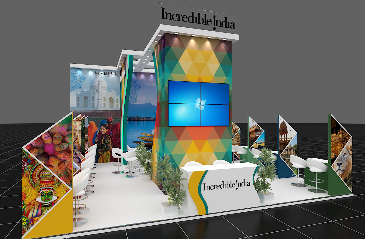 3ds max Exhibition Design  booth exhibition stand expo booth design Stand Event brand identity branding 