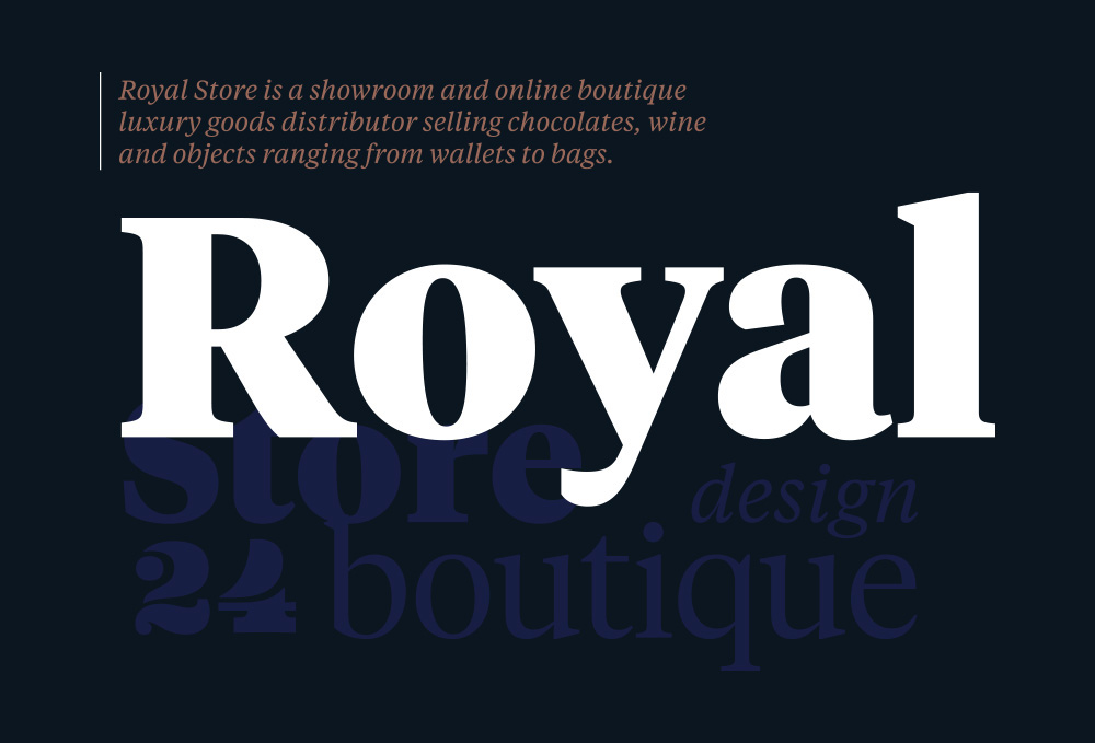 Braning luxury goods royal store design graphic crown