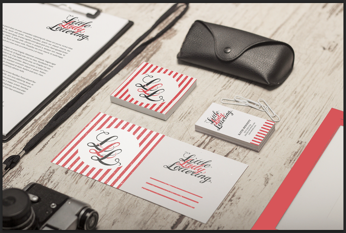 lettering Business Cards Self Promotion Freelance Logo Design Brand Design