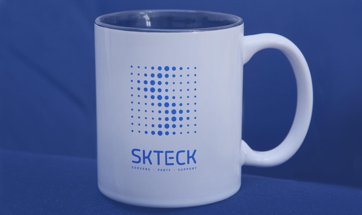 skteck info tech IT Servers parts support blue gray Technology