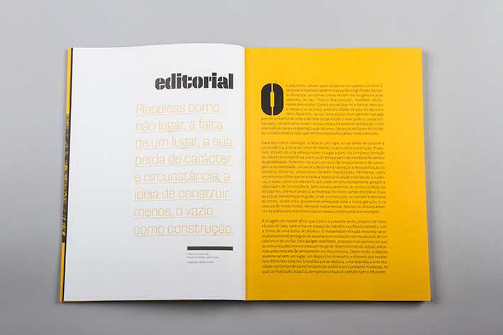 magazine Portugal FAUP yellow atelier d'alves Dedalo revista porto
